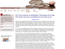 Tablet Screenshot of meditationexpert.com